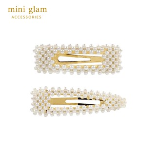 Miniglam Pixie Pearl Hair Clip AB (Gold) เซ็ตกิ๊บติดผมมุกสีทอง