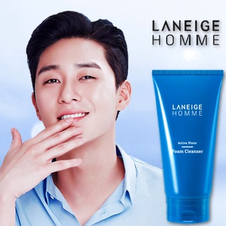 Laneige Homme Active Water Foam Cleanser 150ml คลีนซิ่งโฟมล้างหน้าสูตรพิเศษสำหรับผู้ชายจากเกาหลี