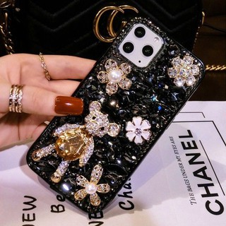 เคสโทรศัพท์มือถือ ประดับเพชรคริสตัล หรูหรา สําหรับ Samsung Galaxy S21 S20 S10 S22 23 PLUS