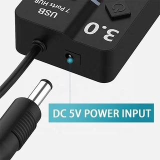 อะแดปเตอร์ฮับ USB 3.0 7 พอร์ต USB 3.0 5Gbps แบบพกพา สําหรับแล็ปท็อป PC