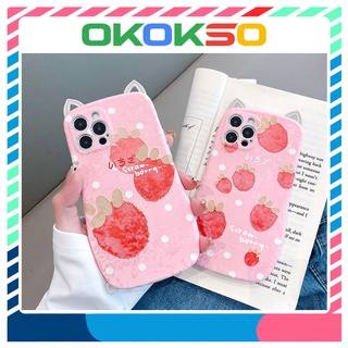 OPPO mobile phone case Reno6,Reno5 5G, Reno5 pro, A53/A32, A9 2020/A5 2020/A11,R17, cartoon cute phone case with multiple strawberry ears