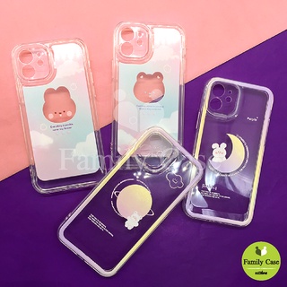 I7+/Xr/11/12/12pro max/13pro/13pro max เคสมือถือนิ่มใสกันกล้อง ซิลิโคน TPU ขอบเคสนูนพิมพ์ลาย