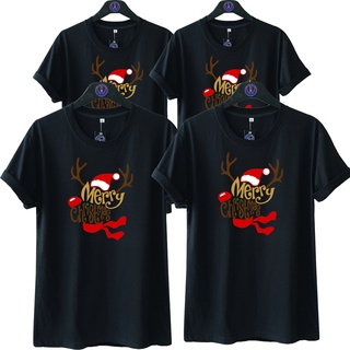 เสื้อยืดผ้าฝ้าย เสื้อยืดคริสต์มาสPRIA Christmas T-Shirt / Cap Sign A Shirt / MERRY CHRISTMAS TSHIRT / Crystent T-Shirt /