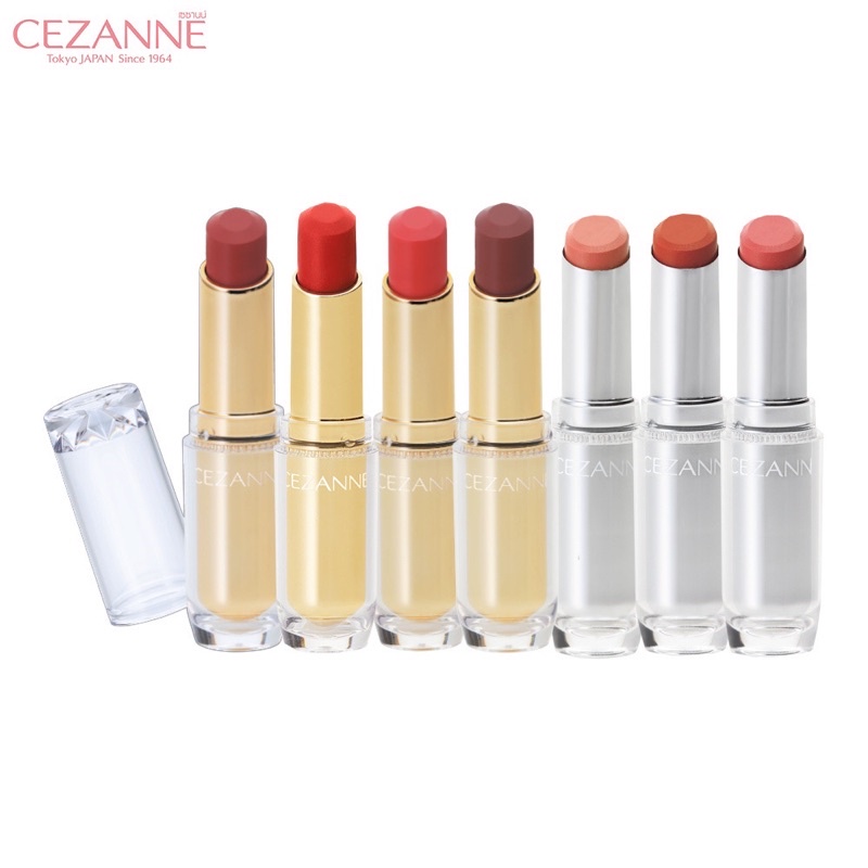 Cezanne Lasting Gloss Lip เติมเสน่ห์ให้เรียวปาก ด้วยลิปสติกเนื้อกลอส สีฉ่ำวาวผลิต ปี2022-2024