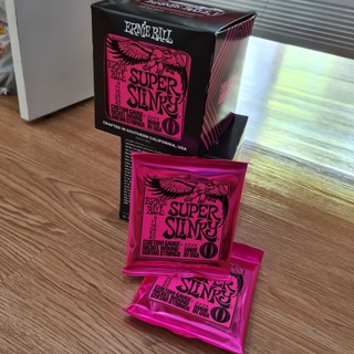 ERNIE BALL® ของแท้ 100% สายกีตาร์ไฟฟ้า เบอร์ 9 SUPER SLINKY