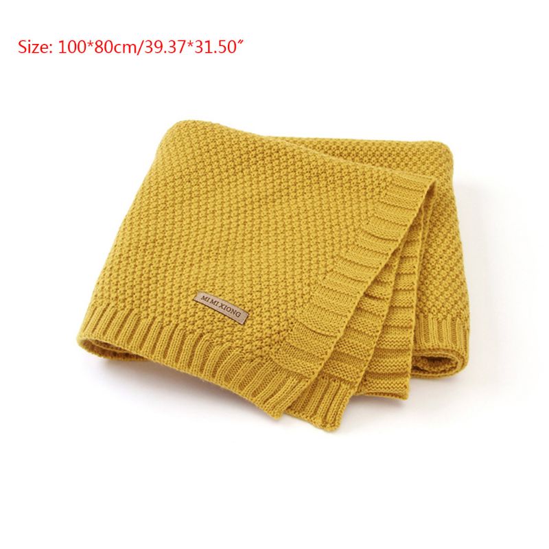 Mary Newborn Baby Blanket Knit Swaddle Wrap Blanket Soft Infant Stroller Blanket Kids ubVm
