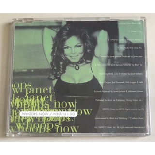 ซีดีซิงเกิ้ล ลิขสิทธิ์ มือ 2 สภาพดี...350 บาท “Janet Jackson” ซิงเกิ้ล "Whoops Now/Whatll I Do" แผ่นหายาก Made in UK