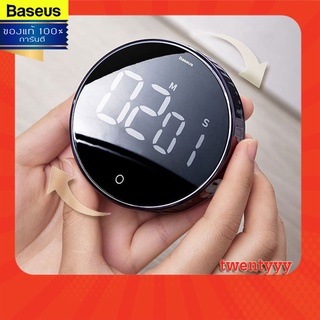 ถูก/แท้Baseus Digital Timer เครื่องตั้งเวลา เครื่องนับเวลาถอยหลัง มีแม่เหล็ก Countdown Kitchen Timer Countdown Alarm