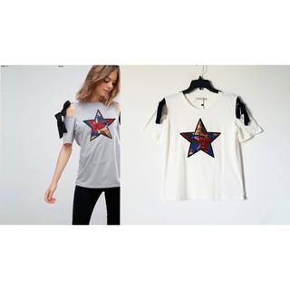 Bershka Glitter Star Tops