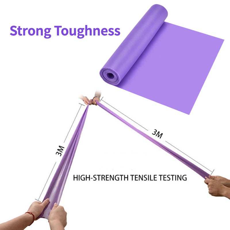 ยางยืดโยคะ ยางยืดออกกำลังกาย ยางยืดพิลาทิส อุปกรณ์โยคะ สายรัดโยคะ สายโยคะ ผ้ายางยืดสำหรับออกกำลังกาย - รูปที่ 4