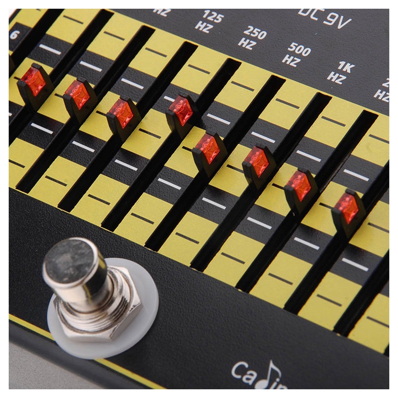 CP24 10Band EQ Equalizer True Bypass Guitar Effect Pedal with