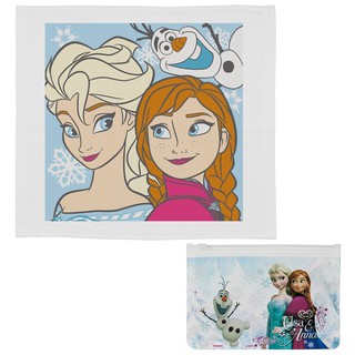 ผ้าขนหนู + ซองรูด frozen Disney