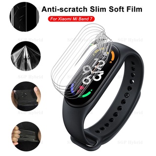 12-3PCS Full Cover 9D Curved Film For Xiaomi Mi Band 7 NFC Soft Hydrogel Film Xiomi Mi Band7 Wristband Protector Film Not Glass