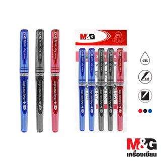 [ของแท้!!] ปากกาเจล แบบปลอก GEL PEN ขนาด 1.0 mm. มีหมึก 3 สี M&amp;G