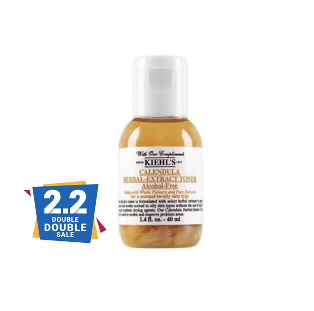 Herb Alcohol-Free KIEHL'S Toner ขนาด (เหลือง) โทนเนอร์สูตรไร้แอลกอฮอล์ Extract Calendula 40ml