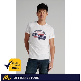 Mc Jeans เสื้อยืดผู้ชาย แขนสั้น สีขาว MTTZ186