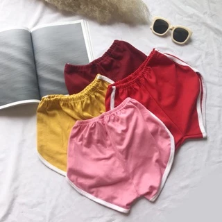 🌟นาทีทอง🌟กางเกงขาสั้น มี10สี ใส่สบายผ้านิ่ม เอวยางยืด-#-7