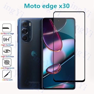 ฟิล์มกระจกนิรภัยกันรอยหน้าจอ 9H กันกระแทก สําหรับ Motorola Moto Edge X30 E40 Edge 20 Pro