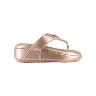 SHU SOFASHOES SIGNET ON RIVIERA - ROSE GOLD รองเท้าแตะ