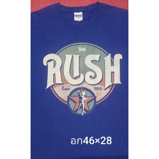 เสื้อยืดวง Rush แท้สภาพสวย