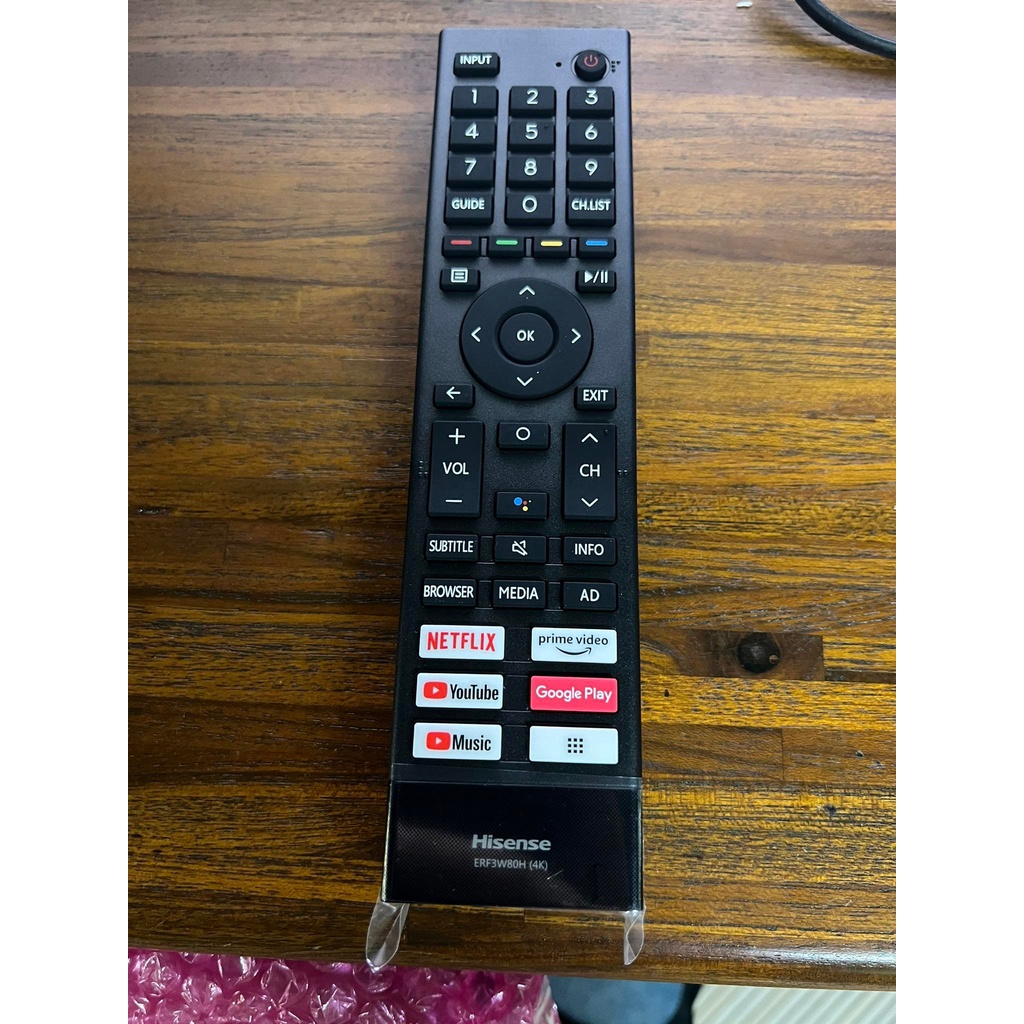remote  hisense ของแท้ สั่งการด้วยเสียง  4k  รองรับ รุ่น E7G ขึ้นไป
