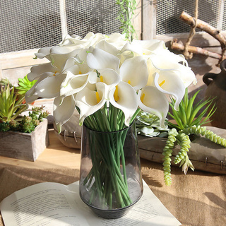 Mini Calla Lily ดอกไม้ประดิษฐ์สําหรับประดับตกแต่งบ้านงานแต่งงาน