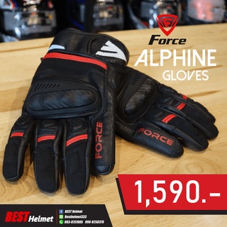 ถุงมือForce รุ่น Alpine Black RED