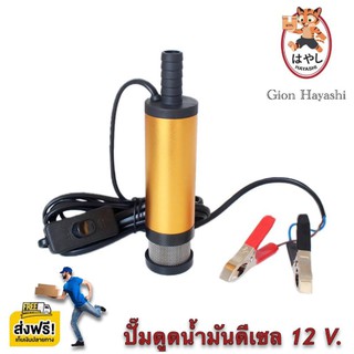 Gion - ปั๊มดูดน้ำมันดีเซล ปั๊มดูดน้ำ น้ำมัน โซล่าปั๊ม DC 12V ( ไม่ควรใช้กับน้ำมันเบนซิน )