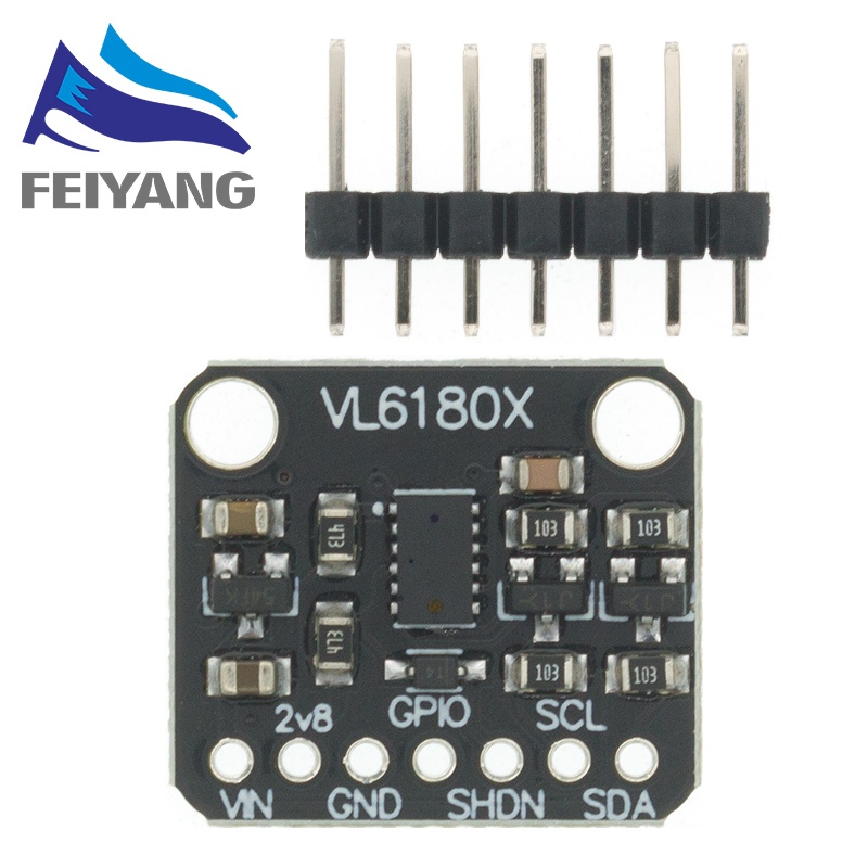 L6180 VL6180X Range Finder โมดูลเซ็นเซอร์ตั้งแต่ออปติคัลสําหรับอินเทอร์เฟซ Arduino I2C 3.3V 5V การจด