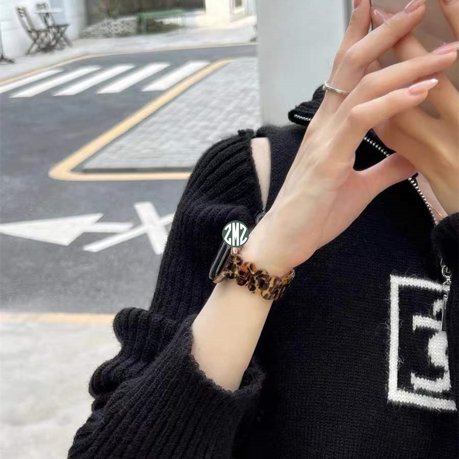 พร้อมส่ง สายนาฬิกา เส้นเล็กเรซิ่นหินอ่อน Smartwatch 7 6 SE 5 4 3 ขนาด 38/40/41mm 42/44/45mm