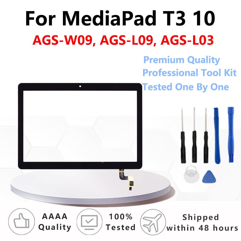 9.6" นิ้วสําหรับ Huawei MediaPad T3 10 AGS-L09 AGS-W09 AGS-L03 Touch Screen Digitizer แผงกระจกเซนเซอ