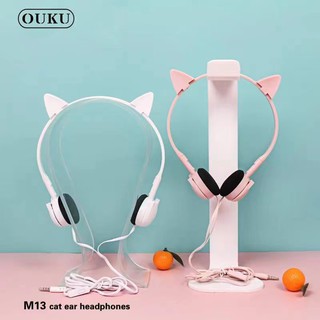 NEW หูฟังการ์ตูน M12/M13 Cartoon rabbit&amp;cat Earheadphones หูฟังลายการ์ตูนน่ารัก หูฟังเสียงดี หูฟังน่ารัก พร้อมส่ง