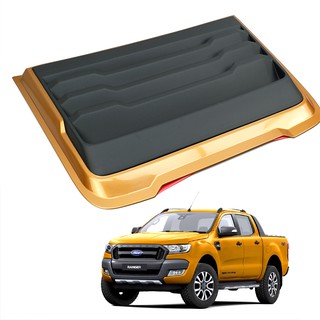 จมูกหลอก ครอบจมูกหลอก สกู๊ปหลอก Ford Ranger ทรง F150 ใส่ Ranger 2015 - 2019 + สีส้มไวแทค ตัดดำด้าน