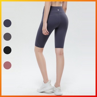 Lululemon Lululemonlemon new slim Yoga Pants High Waist Sports running Capris sports shorts with pockets 6221