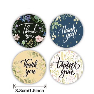 สติ๊กเกอร์ thank you ขนาด3.8CM 500ดวง สติ๊กเกอร์ขอบคุณ สติ๊กเกอร์แทนคำขอบคุณ