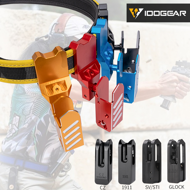 Idogear ยุทธวิธี IPSC อลูมิเนียม Race Master Holster Emerson AA Quick Release การแข ่ งขันขอบเขต Mou