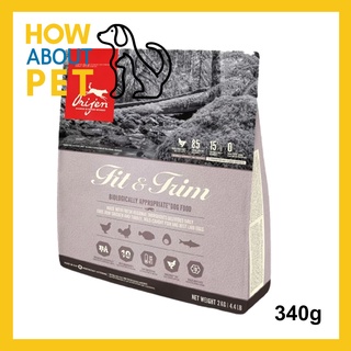 อาหารสุนัข Orijen Fit&amp;Trim สำหรับสุนัขโต ทุกสายพันธุ์ 340ก. (1ถุง) Orijen Fit &amp; Firm Dog Food For Adult All Breed Dog