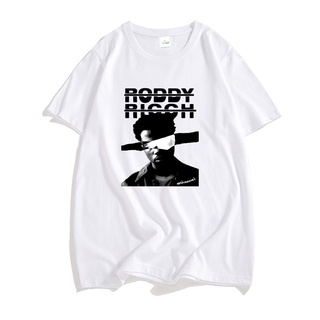 เสื้อคู่ - RoddyRicchเสื้อยืดวินเทจแร็ปเปอร์ฮิปฮอปTshirtMenStreetwearผู้ชายแร็พแขนสั้นเสื้อยืดแขนสั