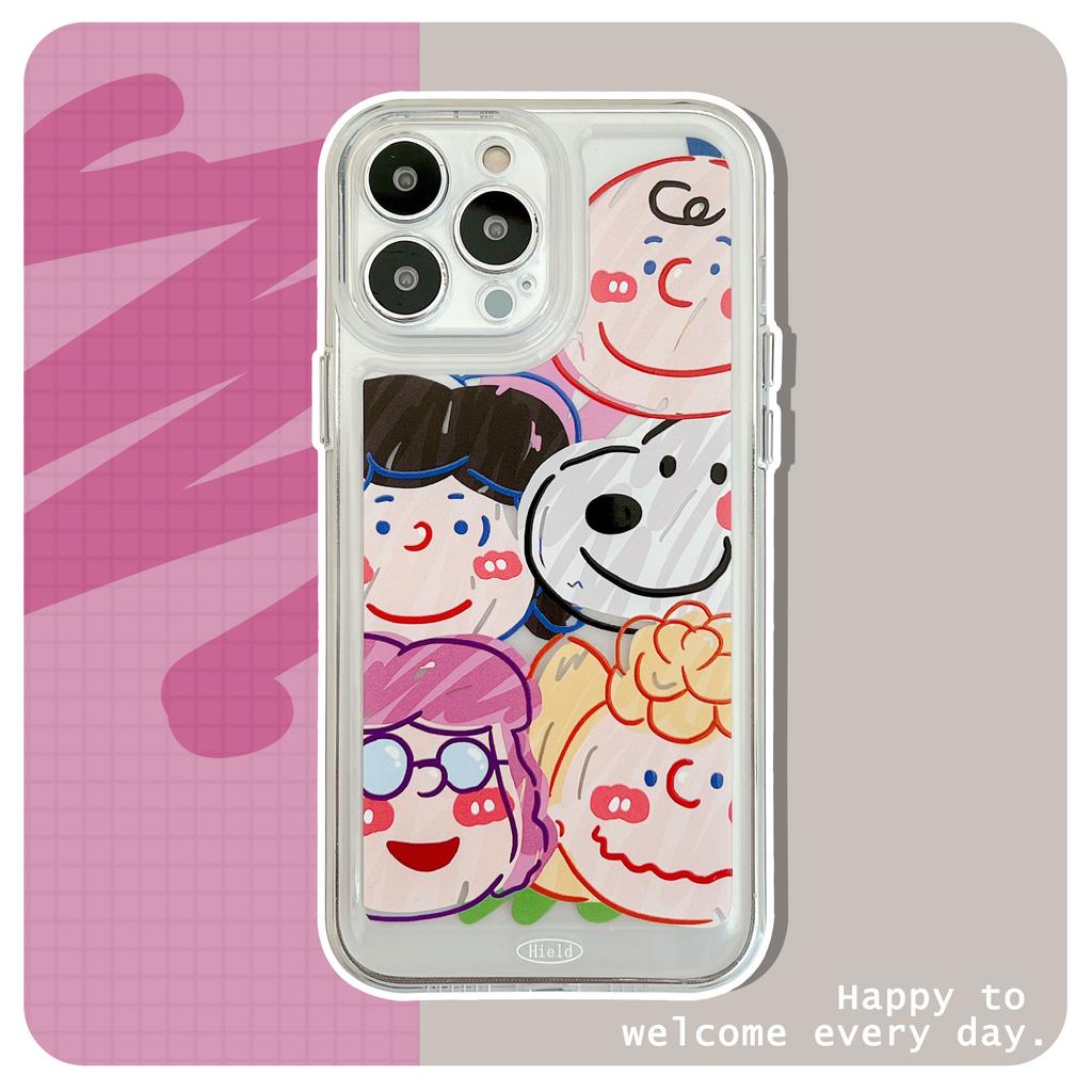 เคสโทรศัพท์มือถือ แบบนิ่ม ลายการ์ตูน Snoopy Charlie สําหรับ iphone 13promax 12 11 7plus X XR 8 7
