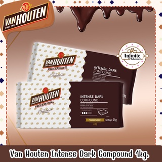 🎉พร้อมส่ง ส่งฟรี🎉 Van Houten Intense Dark Compound Chocolate 1กิโล