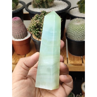 🌿 พิสตาชิโอ เเคลไซต์ แท่งใหญ่ สีเขียว แหล่ง ปากีสถาน 🌿 ( Pistachio Calcite )