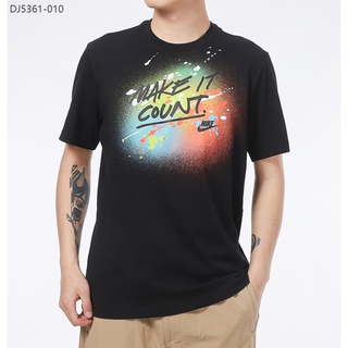 [S-5XL] Nike เสื้อยืดแขนสั้น คอกลม ผ้าฝ้าย 100% พิมพ์ลาย ทรงหลวม สไตล์คลาสสิก เรียบง่าย สําหรับผู้ใหญ่ ทุกเพศ Xs-3Xl NJl