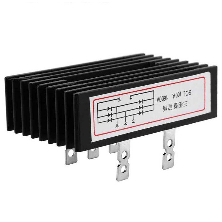 Diode High Power SQL100A 100A Rectifier 3 Phase SQL100A1600V iTeams DIY โมดูล 3 เฟส กันย้อนโซล่าเซลล