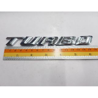 Logo Turbo ตัวเอียง พลาสติก