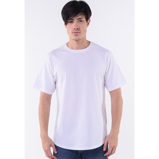 เสื้อยืด basic curved hi-low hem (ขาว)