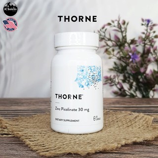 ซิงค์ พิโคลิเนต Thorne Research® Zinc Picolinate 30 mg 60 Capsules