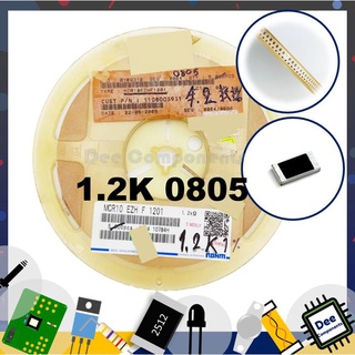 1.2K Ohm 0805 ±1% 125 mW ±100ppm/°C MCR10EZHF1201 Rohm Semiconductor 1-A1-18 (ขายยกแพ็ค 1 แพ็ค มี 100 ชิ้น)