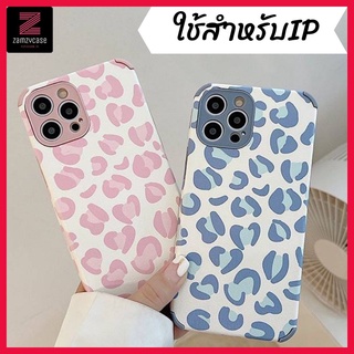 -พร้อมส่งในไทย-เคสซิลิโคนลายเสือฟ้า-ชมพู TPU นิ่ม สำหรับรุ่น 14/14PRO 14 PROMAX 13/13PRO 13PROMAX 12 11 XS#259