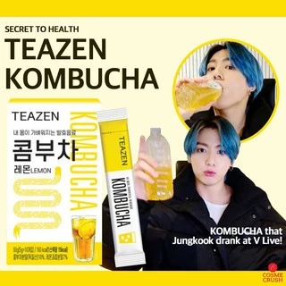 เติมสต๊อกแล้ว!! TEAZEN KOMBUCHA 50กรัม 10ซอง/กล่อง ทีเซ็น คอมบูชาเกาหลี (พร้อมส่ง🌻) (ชาจองกุกดื่ม)