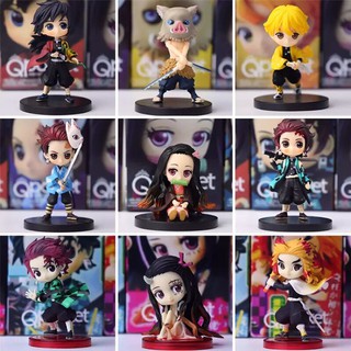 🔥พร้อมส่ง🔥โมเดล ดาบพิฆาตอสูร Qposket Demon Slayer: Kimetsu no Yaiba ขนาด 7-9 ซม.เกรดพรีเมี่ยม งานสวยมาก น่ารัก น่าสะสม❤